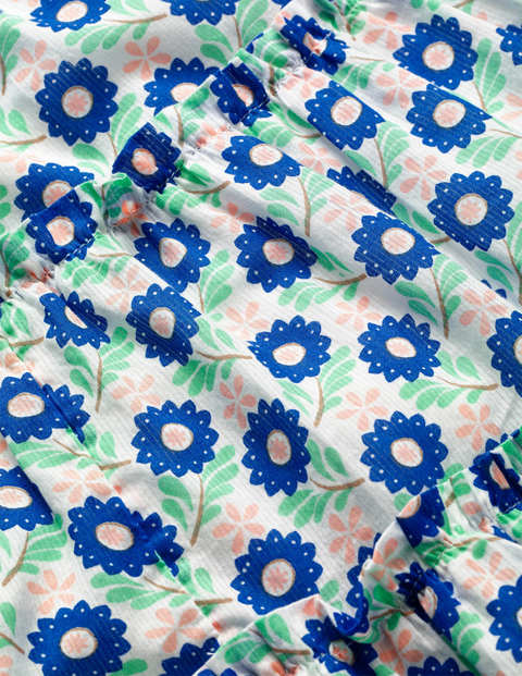 Schwingendes Webkleid - Blau, Primelknospe Schwingendes Webkleid - Blau, Primelknospe