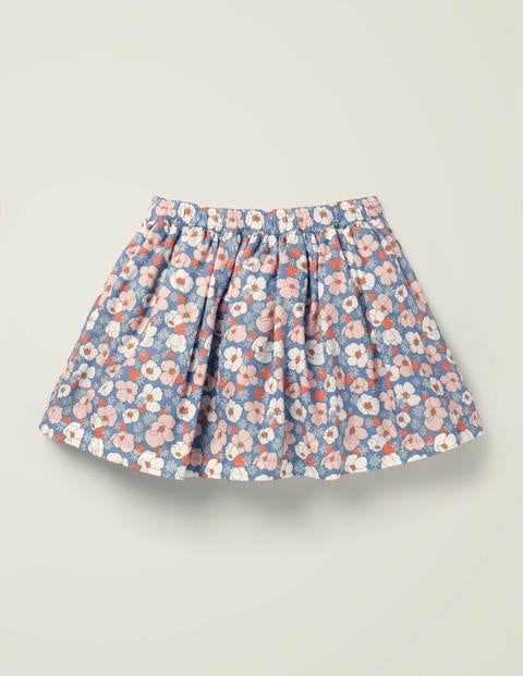 Novelty Pocket Woven Skirt - Seascape Berry Bloom Novelty Pocket Woven Skirt - Seascape Berry Bloom