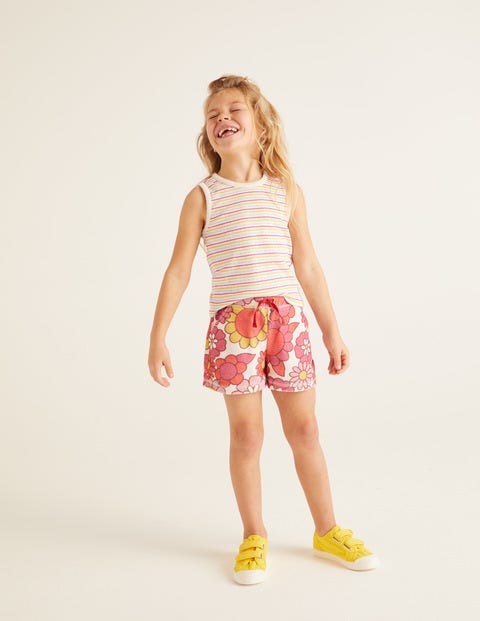 Picot Pointelle Tank - Multi Rainbow Stripe Picot Pointelle Tank - Multi Rainbow Stripe