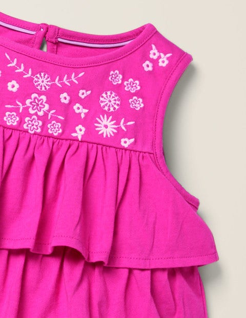 Embroidered Top - Pop Pansy Pink Embroidered Top - Pop Pansy Pink