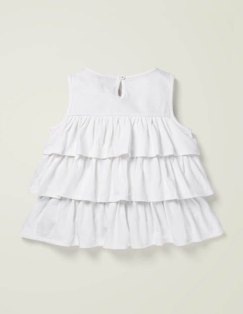 Embroidered Top - White Embroidered Top - White