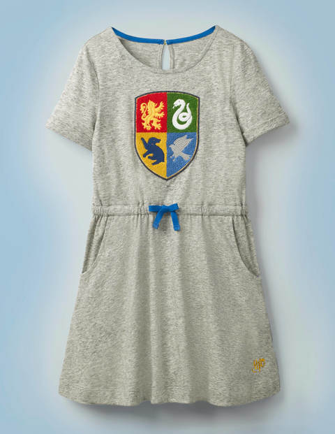 Hogwarts Crest Dress - Mid Grey Jaspé Marl Hogwarts Crest Dress - Mid Grey Jaspé Marl
