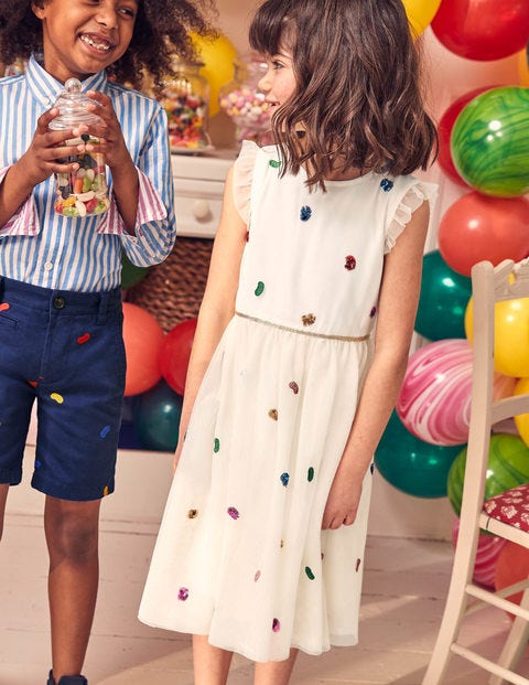 Bertie Bott's Beans Dress - Embroidered Ivory Bertie Bott's Beans Dress - Embroidered Ivory