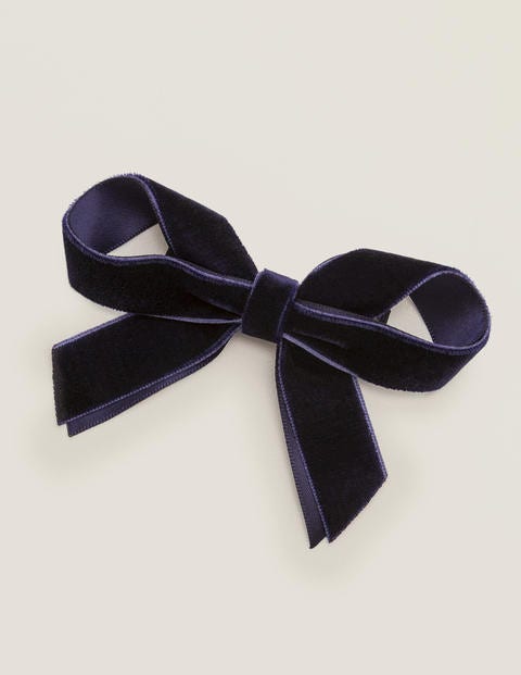 Large Bow Hair Clip - College Navy Large Bow Hair Clip - College Navy
