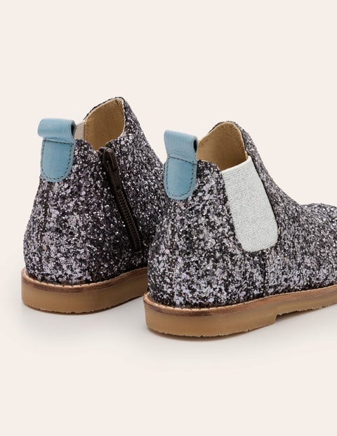 Chelsea-Boots aus Leder - Mystisch/Metallic-Glitzer Chelsea-Boots aus Leder - Mystisch/Metallic-Glitzer