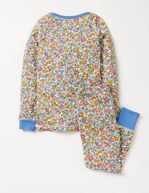 Cosy Long John Pajamas - Multi Vintage Floral Cosy Long John Pajamas - Multi Vintage Floral