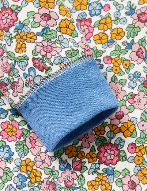Cosy Long John Pajamas - Multi Vintage Floral Cosy Long John Pajamas - Multi Vintage Floral