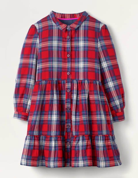 Woven Shirt Dress - Rockabilly Red Check Woven Shirt Dress - Rockabilly Red Check