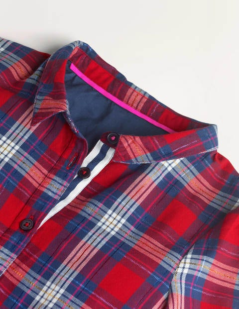 Woven Shirt Dress - Rockabilly Red Check Woven Shirt Dress - Rockabilly Red Check