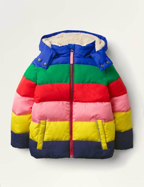 Cosy Padded Jacket - Multi Rainbow