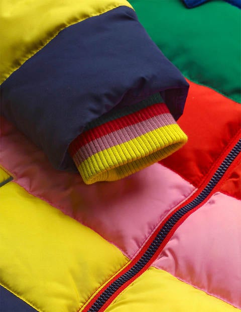 Cosy Padded Jacket - Multi Rainbow Cosy Padded Jacket - Multi Rainbow
