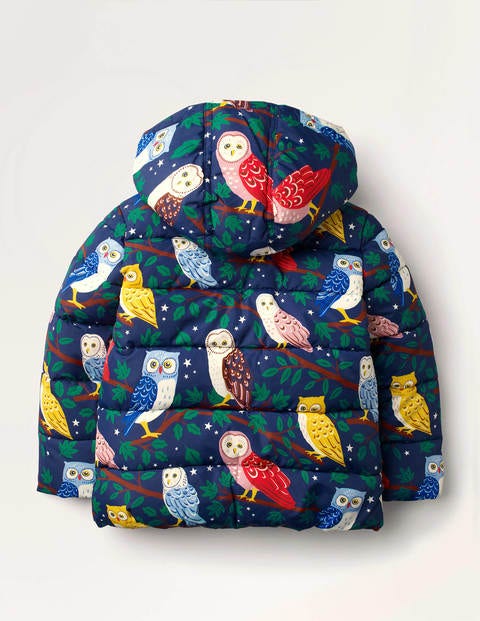Cosy Padded Jacket - College Navy Owls Cosy Padded Jacket - College Navy Owls