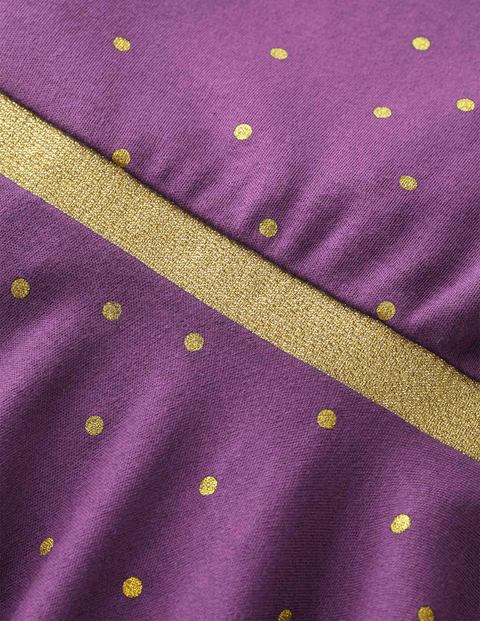 Gepunktetes Jerseykleid - Violett, Folientupfen Gepunktetes Jerseykleid - Violett, Folientupfen