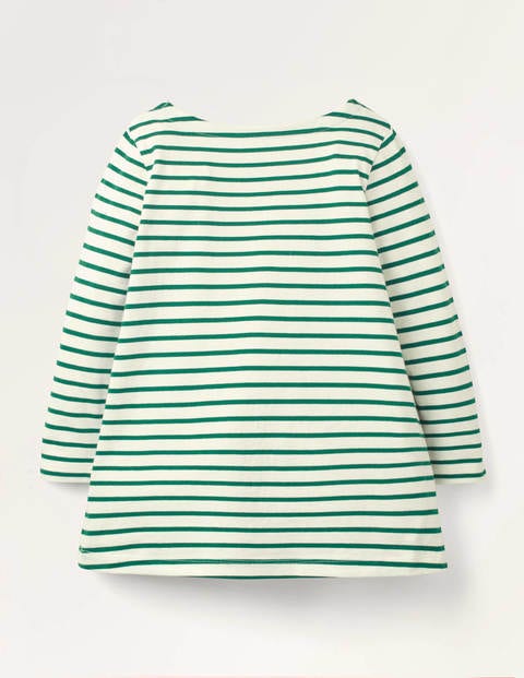 Appliqué Pocket Tunic - Ivory/Forest Green Hedgehog Appliqué Pocket Tunic - Ivory/Forest Green Hedgehog