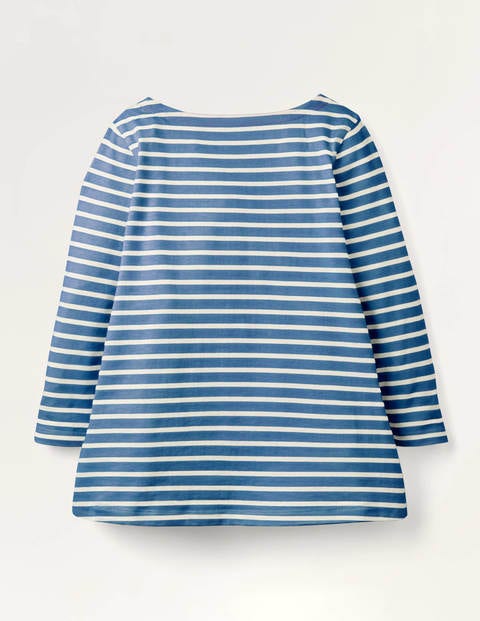 Appliqué Pocket Tunic - Blue/Ivory Toadstool Appliqué Pocket Tunic - Blue/Ivory Toadstool