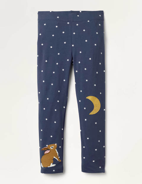 Fun Appliqué Leggings - Navy Ivory Star Bunnie Fun Appliqué Leggings - Navy Ivory Star Bunnie