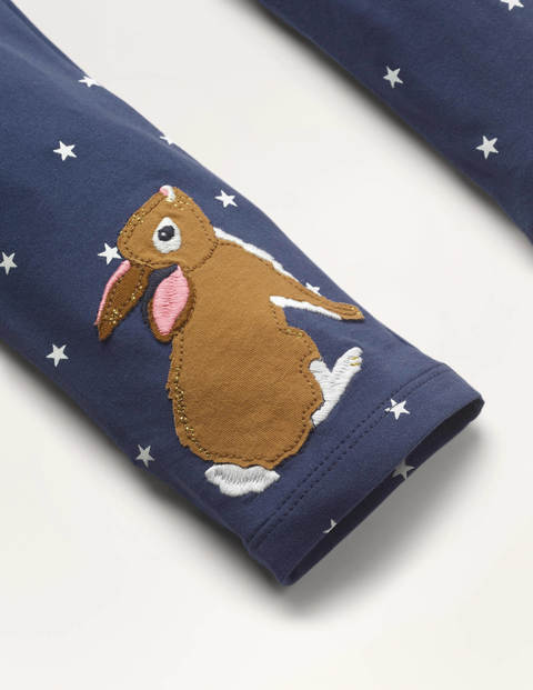 Fun Appliqué Leggings - Navy Ivory Star Bunnie Fun Appliqué Leggings - Navy Ivory Star Bunnie