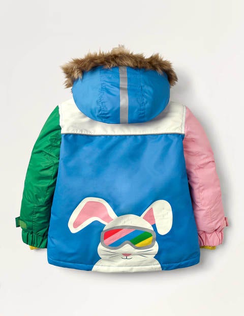 All-weather Waterproof Jacket - Elizabethan Blue Ski Bunnies All-weather Waterproof Jacket - Elizabethan Blue Ski Bunnies