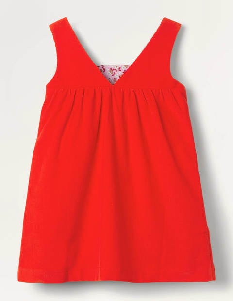 Fröhliches Schürzenkleid mit Tiermotiv - Feuerrot, Fuchs Fröhliches Schürzenkleid mit Tiermotiv - Feuerrot, Fuchs