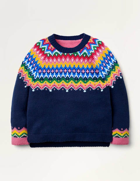 Cosy Fair Isle Jumper - College Navy Fairisle Cosy Fair Isle Jumper - College Navy Fairisle