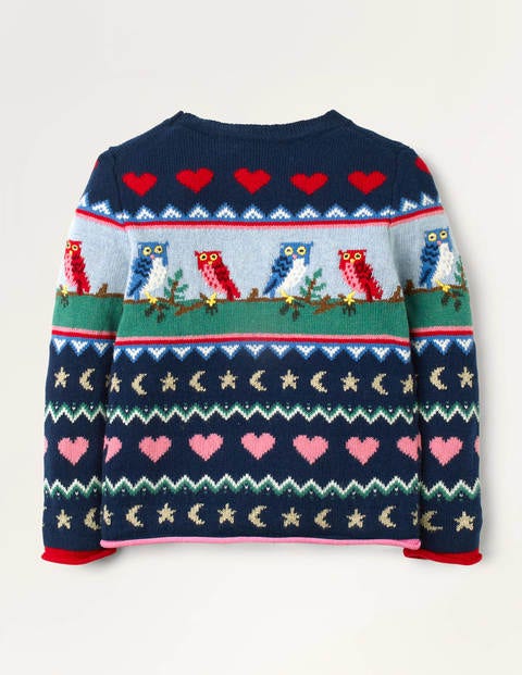 Cosy Owl Fair Isle Jumper - College Navy Owl Fairisle Cosy Owl Fair Isle Jumper - College Navy Owl Fairisle
