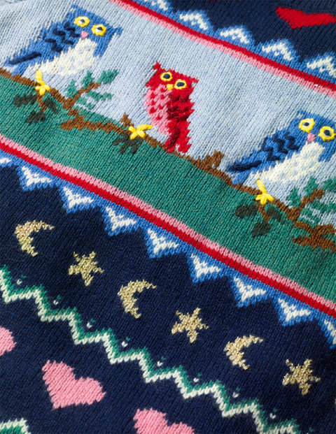 Cosy Owl Fair Isle Jumper - College Navy Owl Fairisle Cosy Owl Fair Isle Jumper - College Navy Owl Fairisle