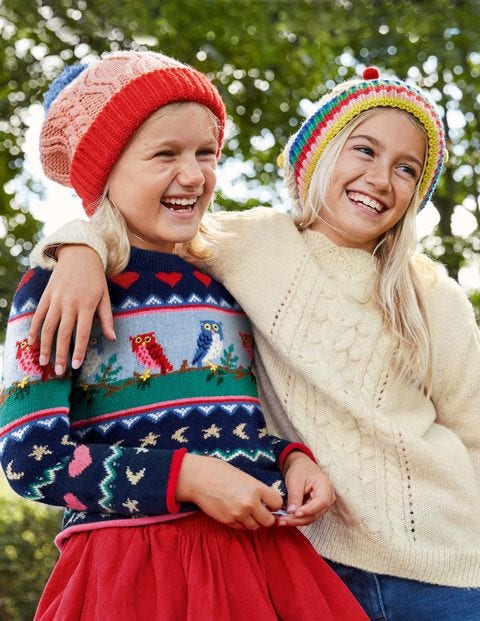 Cosy Owl Fair Isle Jumper - College Navy Owl Fairisle Cosy Owl Fair Isle Jumper - College Navy Owl Fairisle