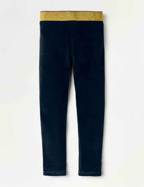 Sparkle Waist Velvet Leggings - Midnight Blue Sparkle Waist Velvet Leggings - Midnight Blue