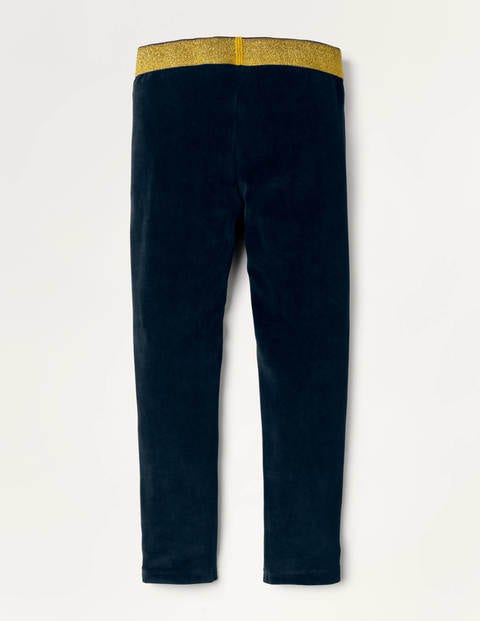 Sparkle Waist Velvet Leggings - Midnight Blue Sparkle Waist Velvet Leggings - Midnight Blue