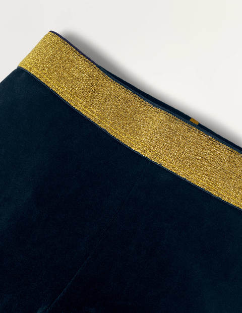 Sparkle Waist Velvet Leggings - Midnight Blue Sparkle Waist Velvet Leggings - Midnight Blue