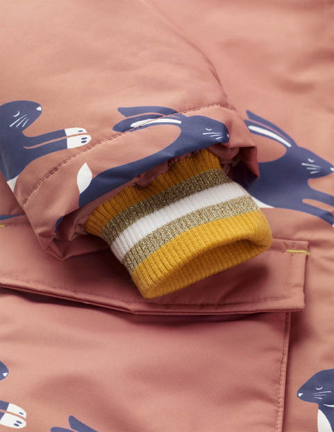 Cosy Waterproof Parka - Dusky Rose Pink Bunny Cosy Waterproof Parka - Dusky Rose Pink Bunny