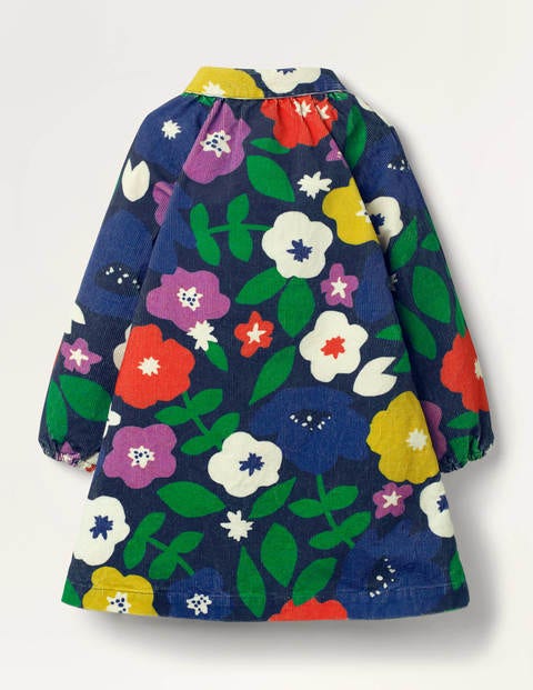 Collared Woven Dress - College Navy Paintbox Floral Collared Woven Dress - College Navy Paintbox Floral
