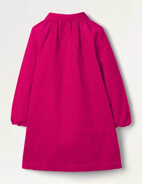 Collared Woven Dress - Candy Cane Pink Collared Woven Dress - Candy Cane Pink