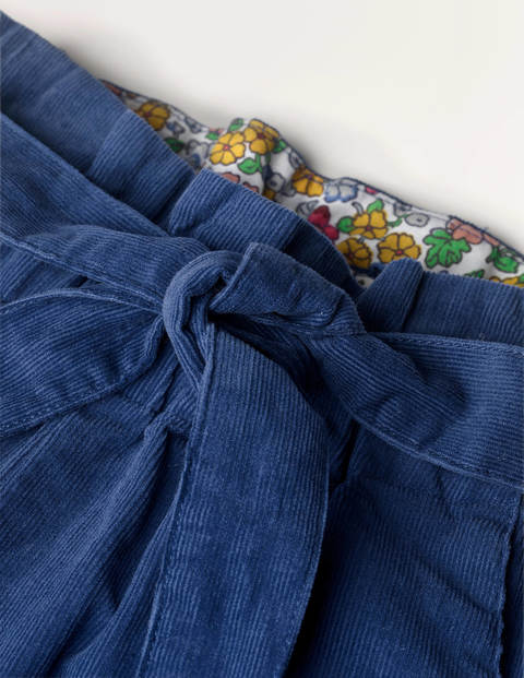 Cord Tie-waist Pants - College Navy Cord Tie-waist Pants - College Navy