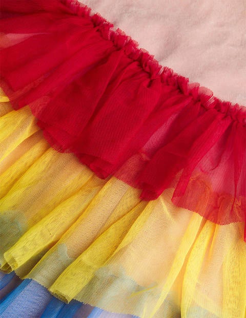 Tüllkleid mit Samtoberteil - Provence-Altrosa, Regenbogen Tüllkleid mit Samtoberteil - Provence-Altrosa, Regenbogen