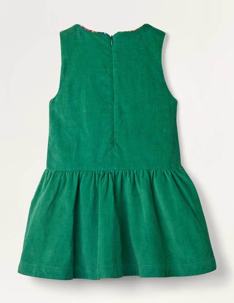 Heart Pocket Woven Dress - Forest Green Heart Pocket Woven Dress - Forest Green