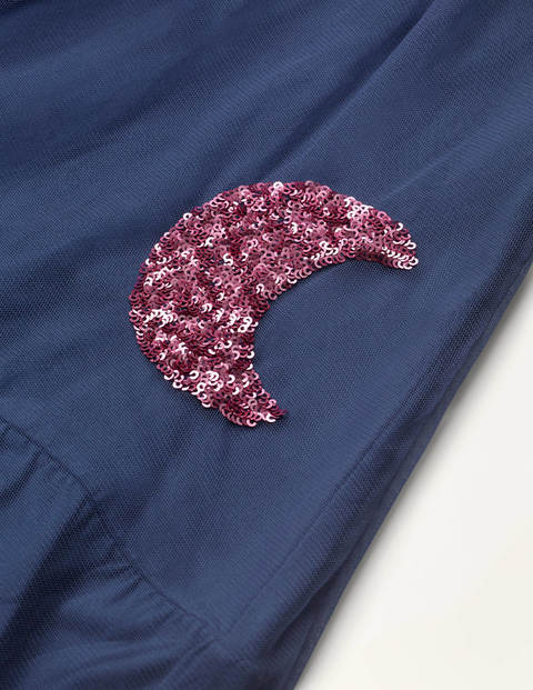 Tüllkleid aus Jersey - Schuluniform-Navy, Sterne Tüllkleid aus Jersey - Schuluniform-Navy, Sterne