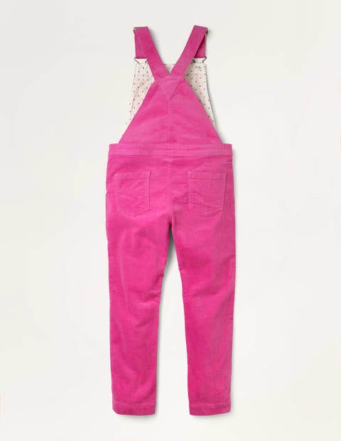 Velvet Dungarees - Shocking Pink Velvet Dungarees - Shocking Pink