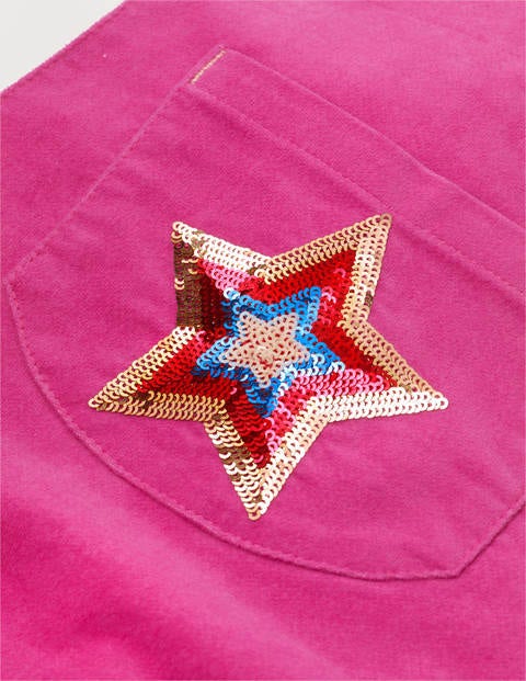 Velvet Dungarees - Shocking Pink Velvet Dungarees - Shocking Pink