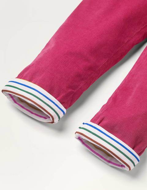 Pantalon à enfiler en velours côtelé doublé - Rose bonbon Pantalon à enfiler en velours côtelé doublé - Rose bonbon