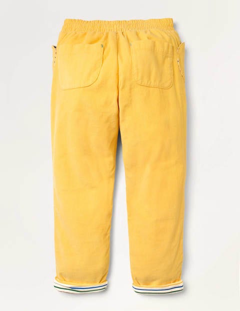 Lined Pull-on Cord Pants - Honeycomb Yellow Lined Pull-on Cord Pants - Honeycomb Yellow