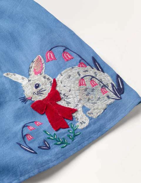 Top tissé lapin à super points - Lapin bleu élisabéthain Top tissé lapin à super points - Lapin bleu élisabéthain