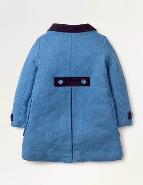 Embroidered Wool Coat - Elizabethan Blue Bunnies Embroidered Wool Coat - Elizabethan Blue Bunnies