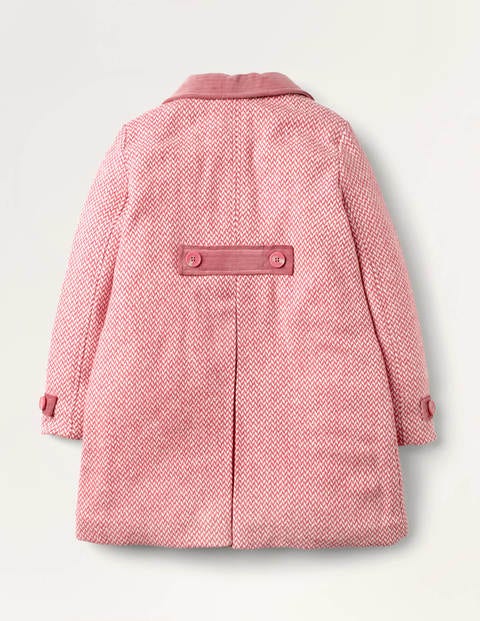 Wunderhübscher Wollmantel - Helles Pink, Herzen Wunderhübscher Wollmantel - Helles Pink, Herzen