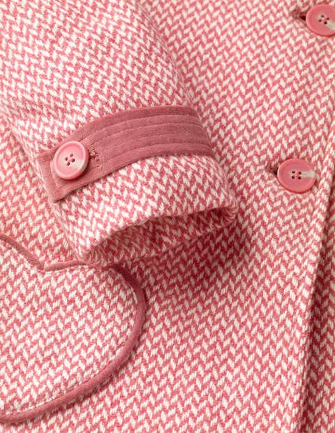 Wunderhübscher Wollmantel - Helles Pink, Herzen Wunderhübscher Wollmantel - Helles Pink, Herzen