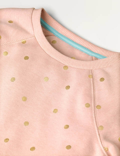 Foil Spot Sweatshirt Tunic - Chalky Pink Foil Spot Foil Spot Sweatshirt Tunic - Chalky Pink Foil Spot