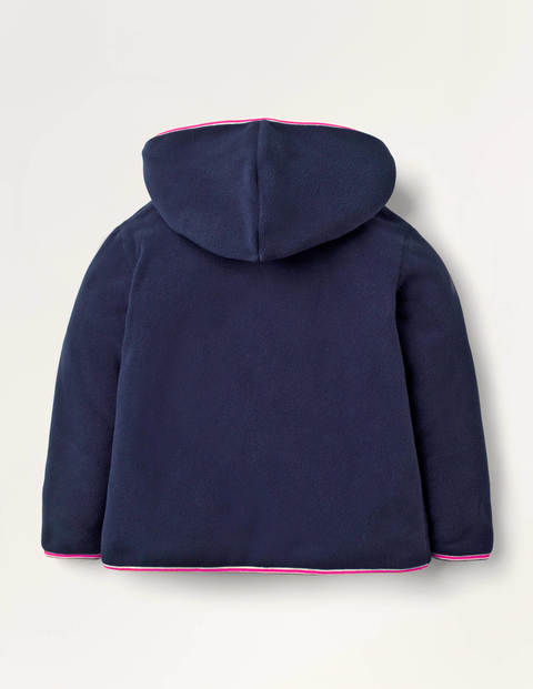 Sweat à capuche réversible en polaire cosy - Rayé multi Sweat à capuche réversible en polaire cosy - Rayé multi
