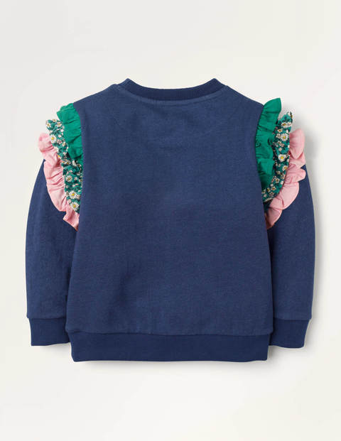 Owl Appliqué Sweatshirt - College Navy Owl Owl Appliqué Sweatshirt - College Navy Owl