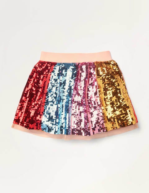 Rock mit Regenbogenpailletten - Bunt, Pailletten Rock mit Regenbogenpailletten - Bunt, Pailletten