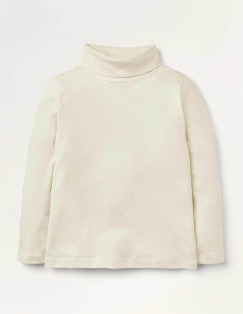 Roll Neck Supersoft T-shirt - Ivory Roll Neck Supersoft T-shirt - Ivory